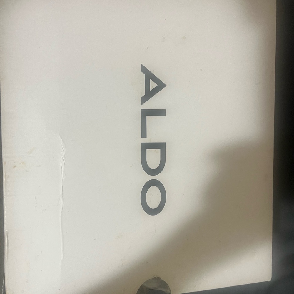 Aldo yellow nubuck leather, tie up heels